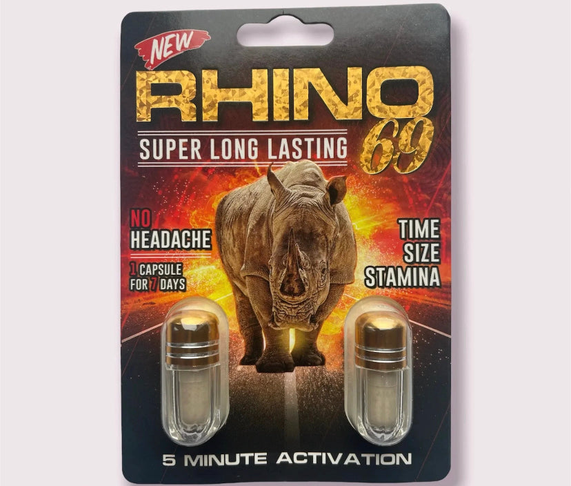 69 Rhino Double Pill - (1 ct. of 2 Capsules Each)