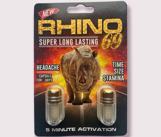 69 Rhino Double Pill - (1 ct. of 2 Capsules Each)