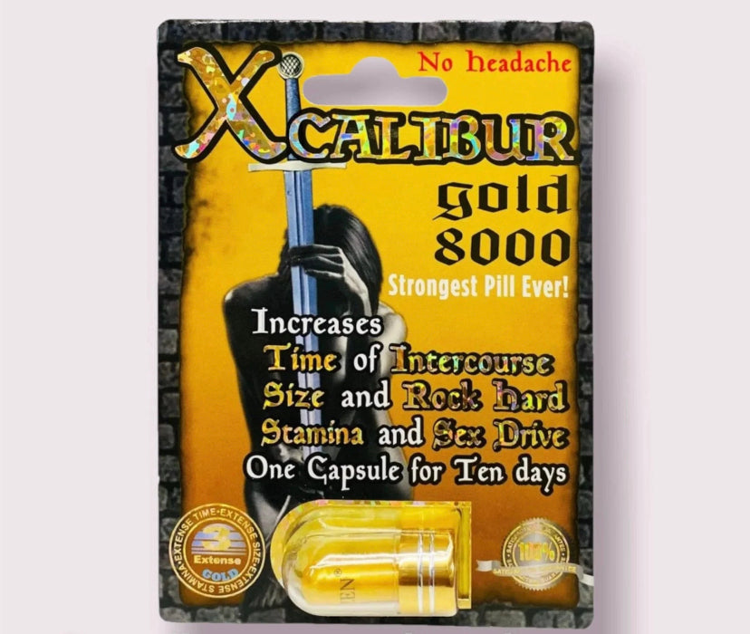 8000 Xcalibur Gold Pill (1 ct. of 1 Capsule Each)